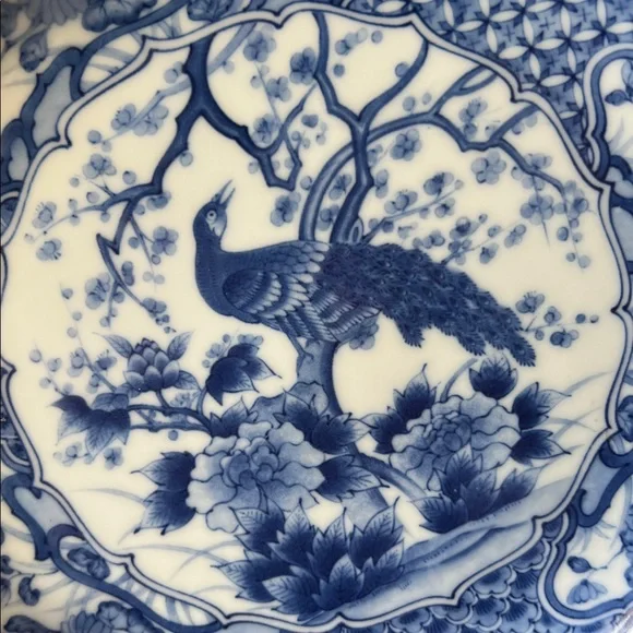 Vintage Andrea by Sadek “Blue Peacock Collection” Plate - Picture 5 of 5